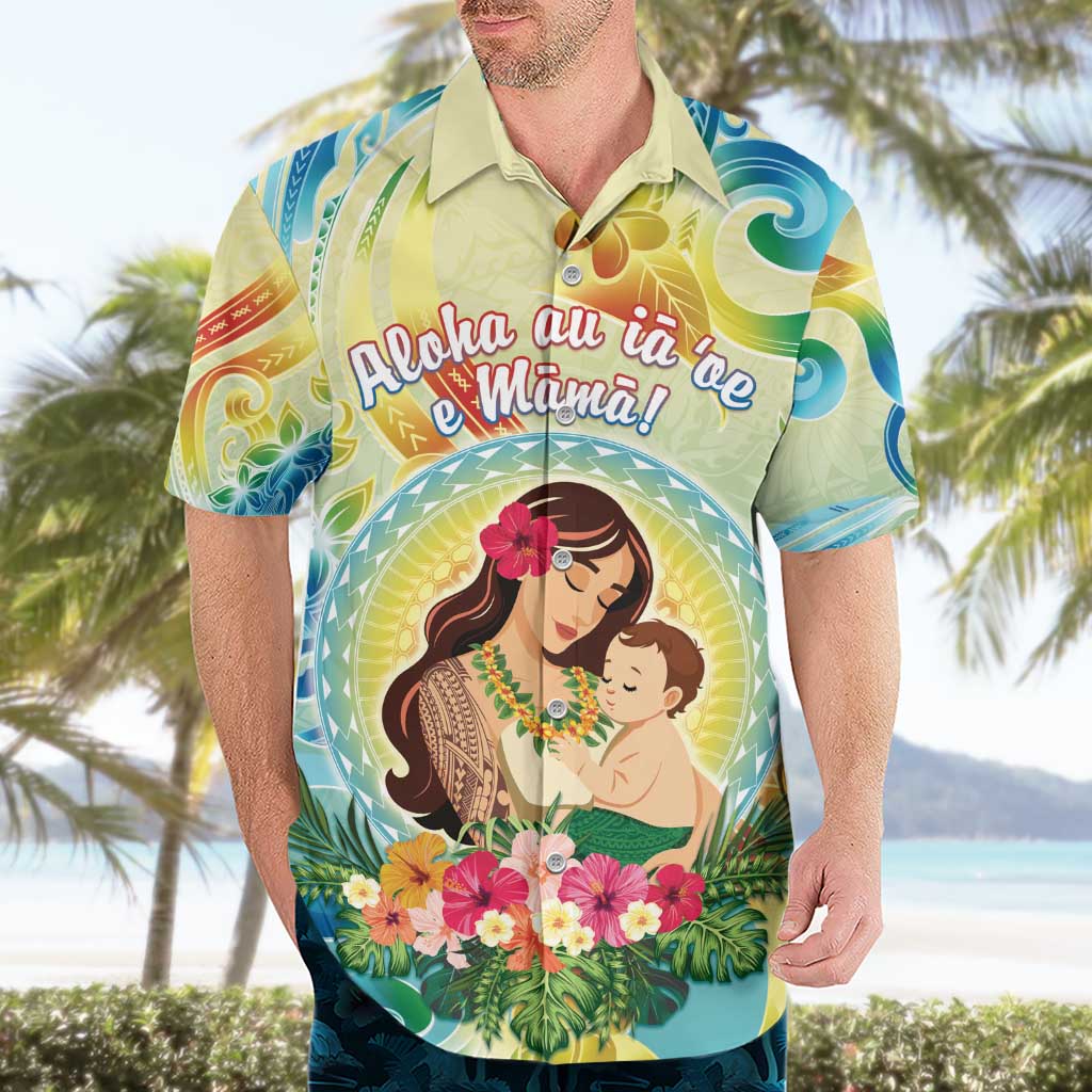 Personalised Hawaii Mother's Day Hawaiian Shirt I Love You Mom