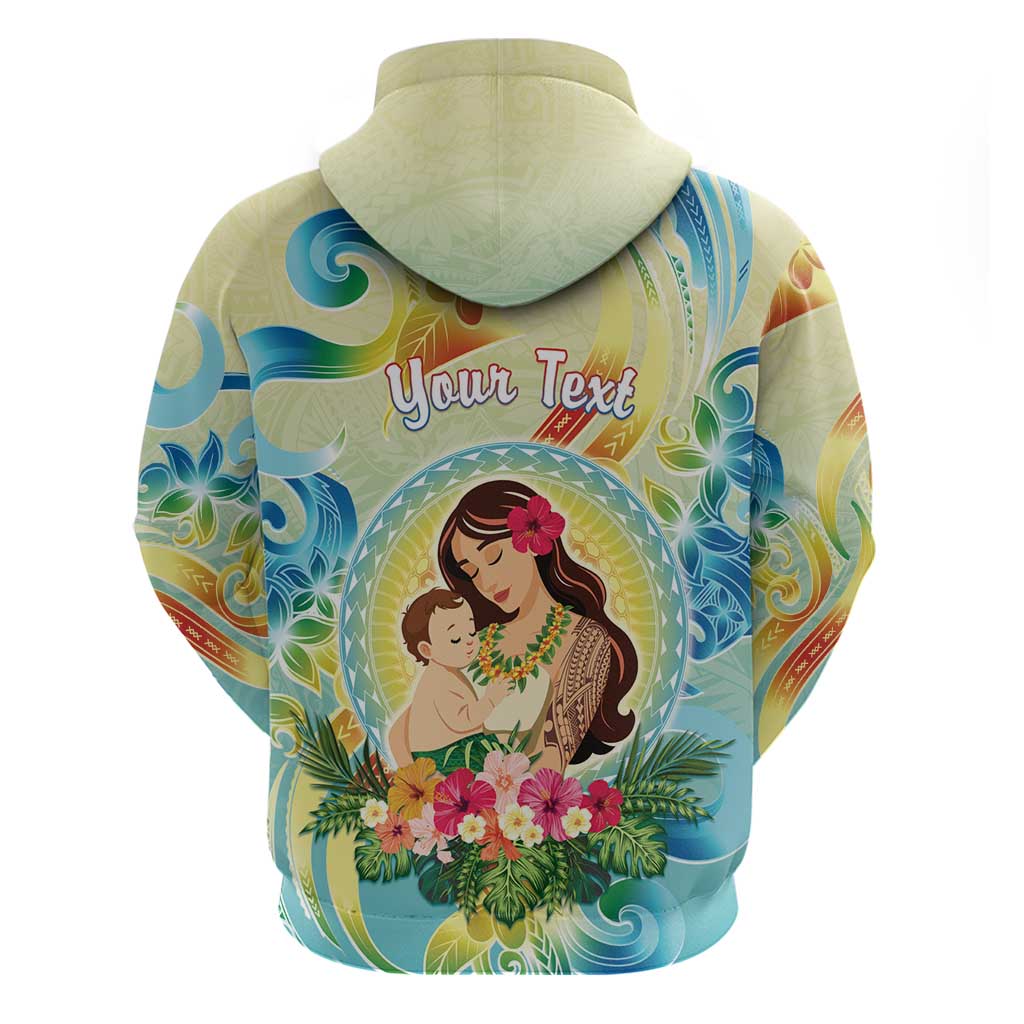 Personalised Hawaii Mother's Day Hoodie I Love You Mom DT04 - Polynesian Pride