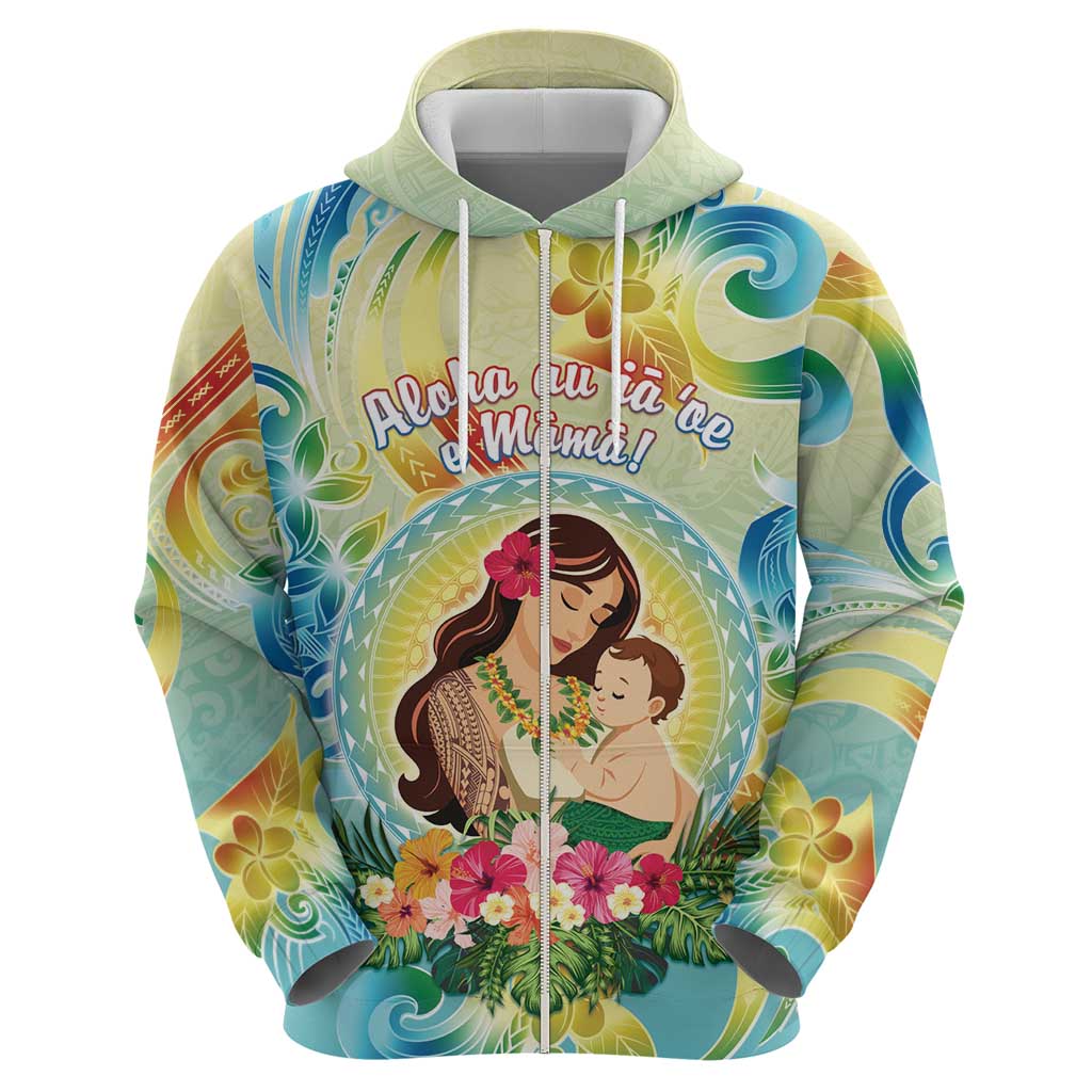 Personalised Hawaii Mother's Day Hoodie I Love You Mom DT04 - Polynesian Pride