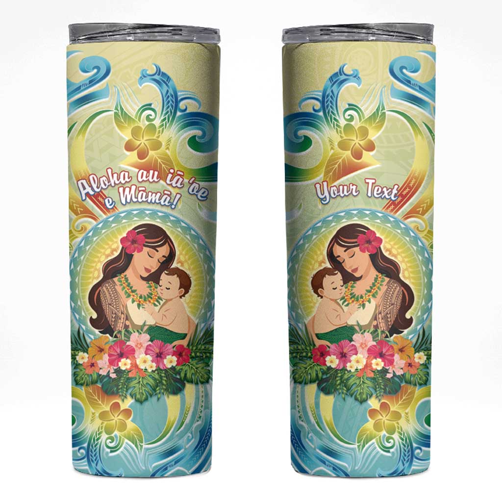 Personalised Hawaii Mother's Day Skinny Tumbler I Love You Mom
