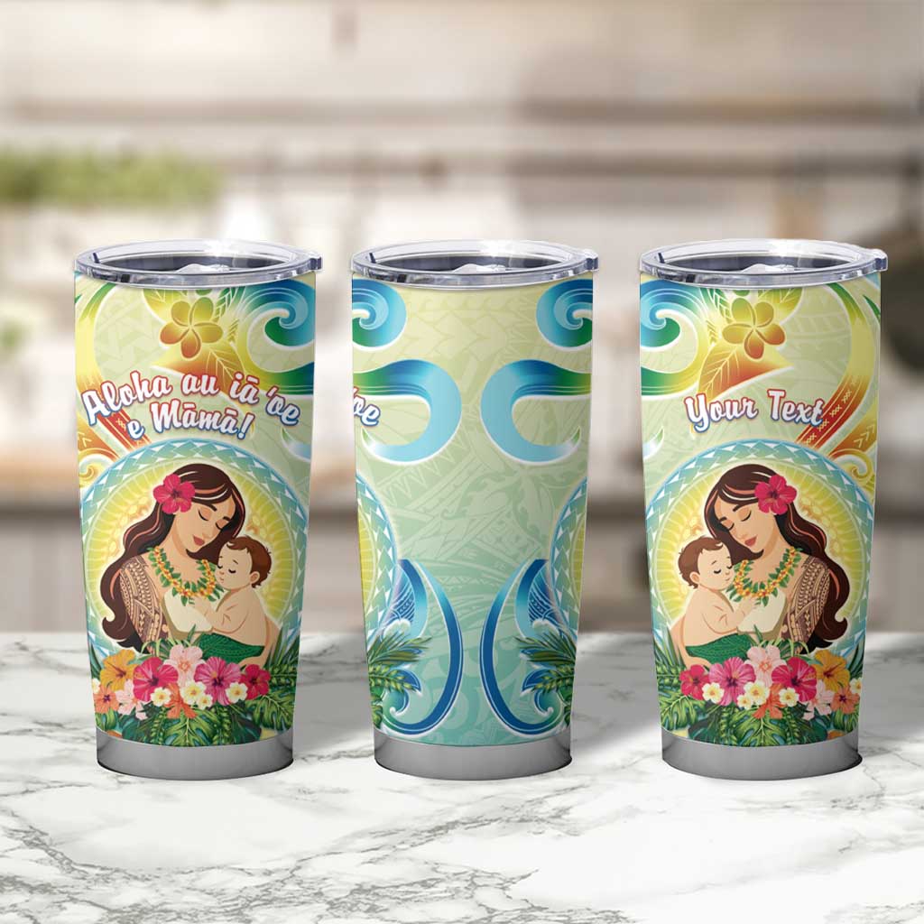 Personalised Hawaii Mother's Day Tumbler Cup I Love You Mom