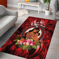 New Zealand Mother's Day Area Rug I Love You Mom