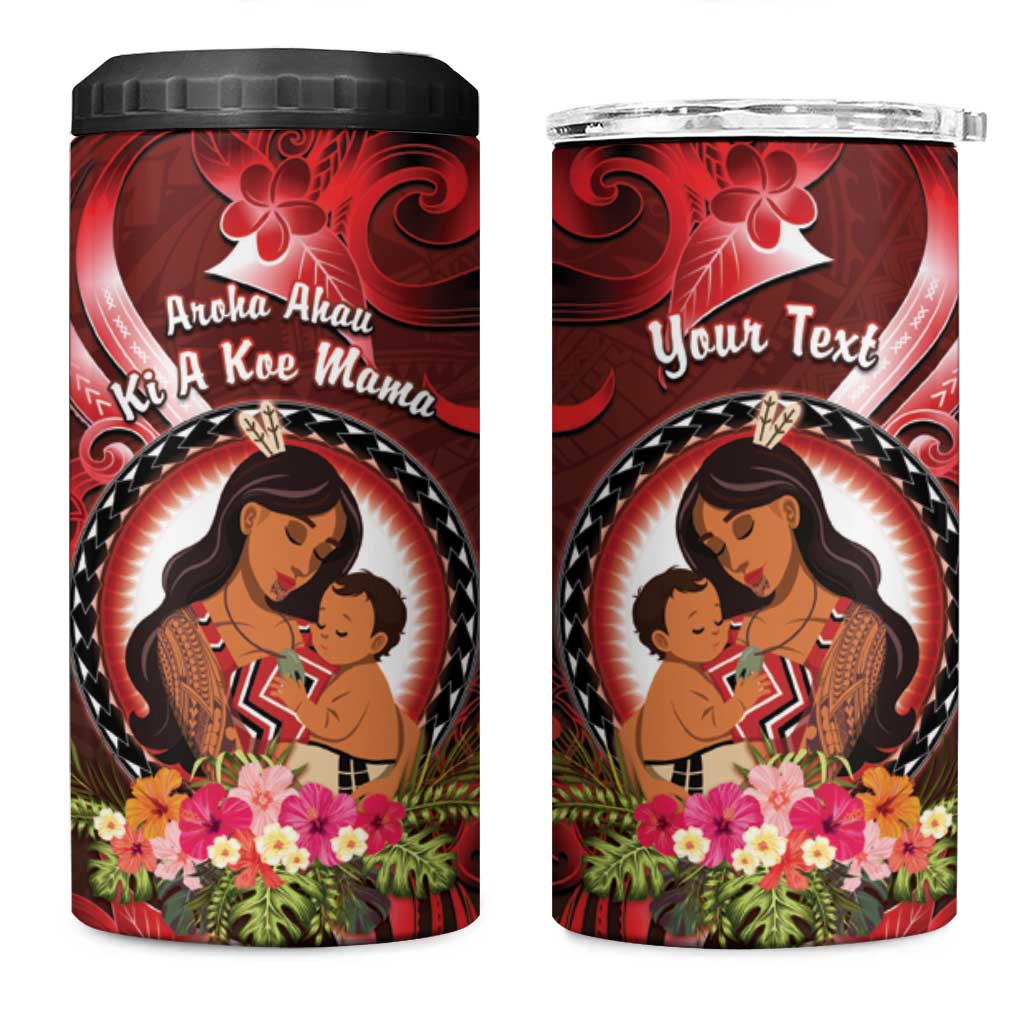 Personalised New Zealand Mother's Day 4 in 1 Can Cooler Tumbler I Love You Mom