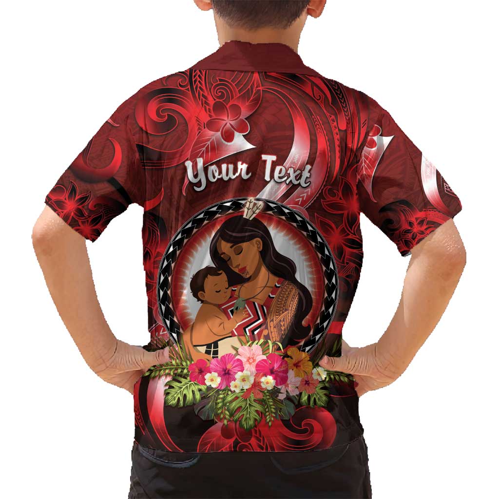 Personalised New Zealand Mother's Day Family Matching Summer Maxi Dress and Hawaiian Shirt I Love You Mom DT04 - Polynesian Pride