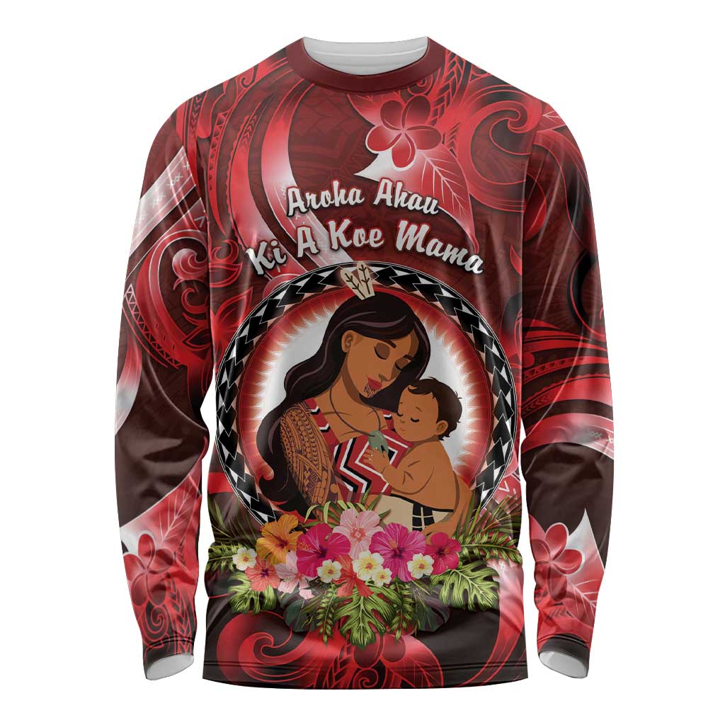 Personalised New Zealand Mother's Day Long Sleeve Shirt I Love You Mom