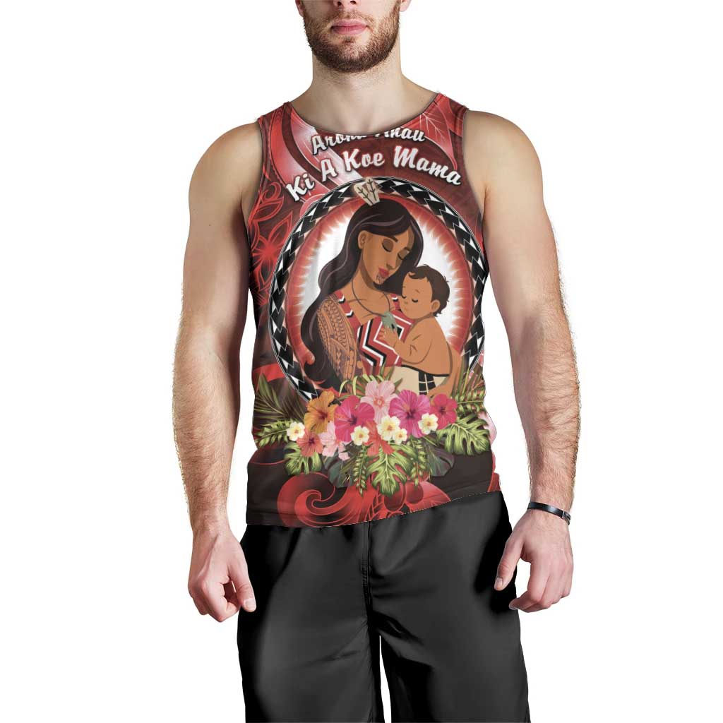 Personalised New Zealand Mother's Day Men Tank Top I Love You Mom