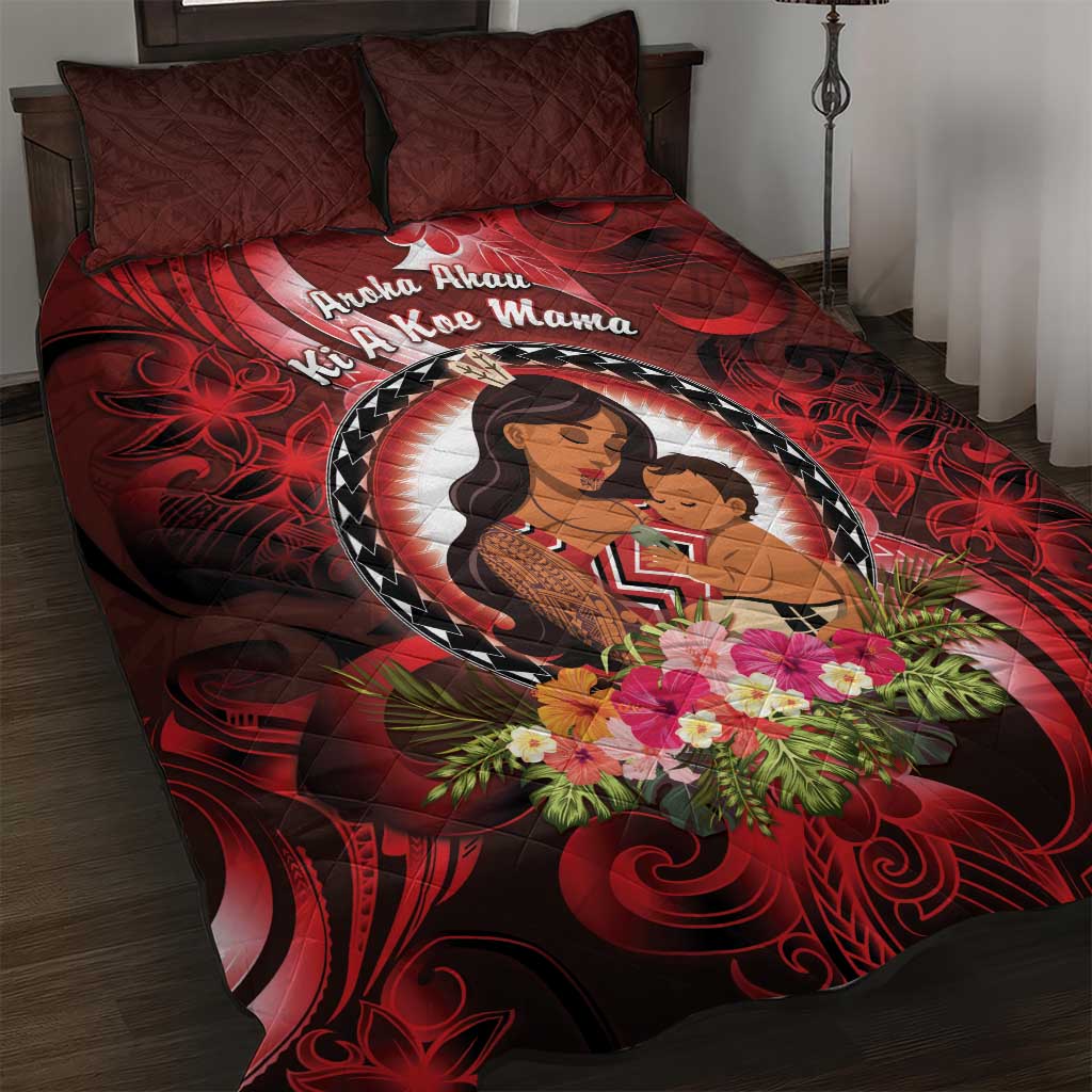 New Zealand Mother's Day Quilt Bed Set I Love You Mom