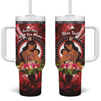 Personalised New Zealand Mother's Day Tumbler With Handle I Love You Mom