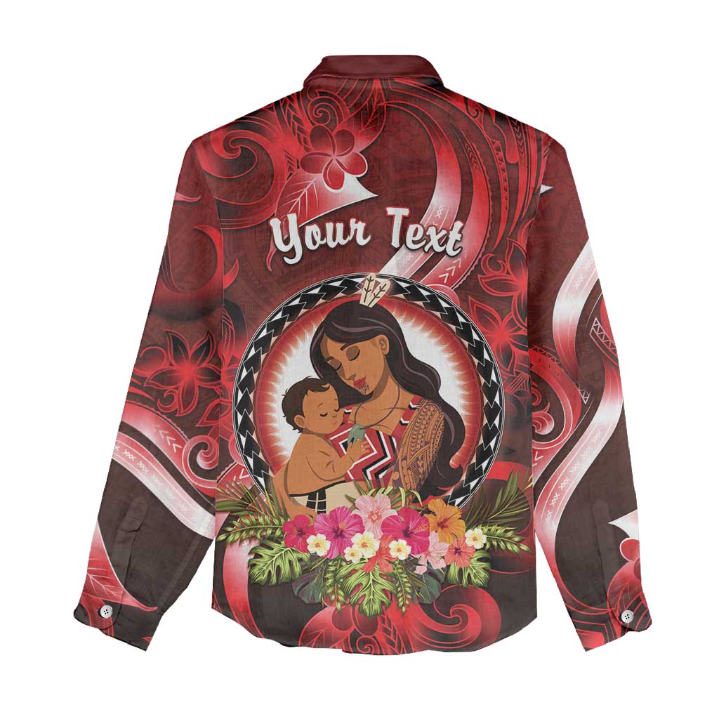 Personalised New Zealand Mother's Day Women Casual Shirt I Love You Mom