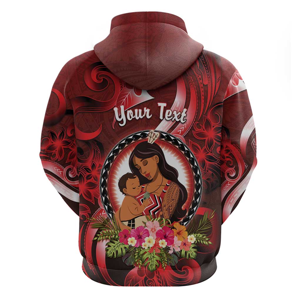 Personalised New Zealand Mother's Day Zip Hoodie I Love You Mom DT04 - Polynesian Pride