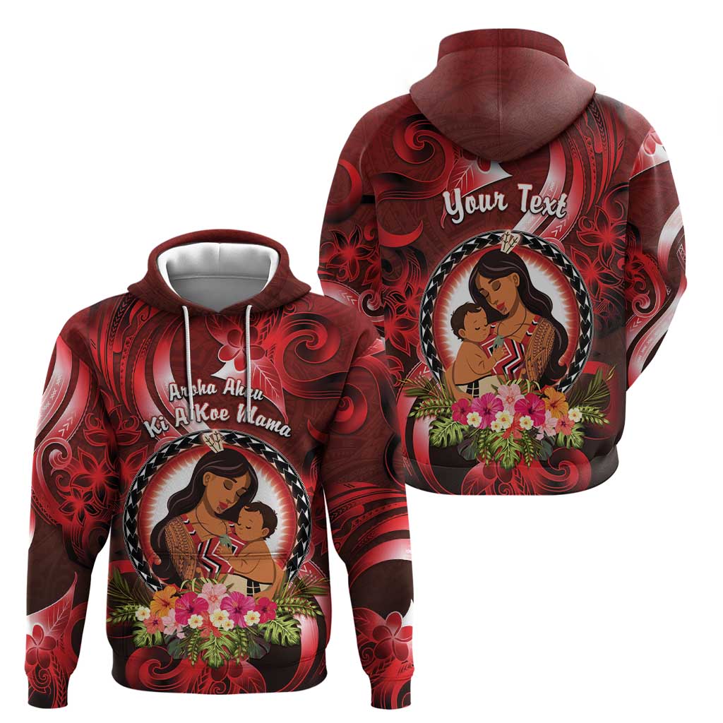 Personalised New Zealand Mother's Day Zip Hoodie I Love You Mom DT04 - Polynesian Pride