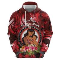 Personalised New Zealand Mother's Day Zip Hoodie I Love You Mom DT04 - Polynesian Pride
