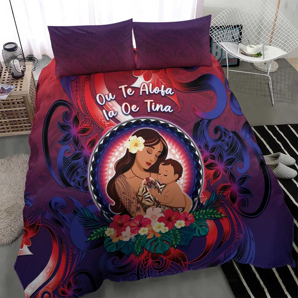 Samoa Mother's Day Bedding Set I Love You Mom