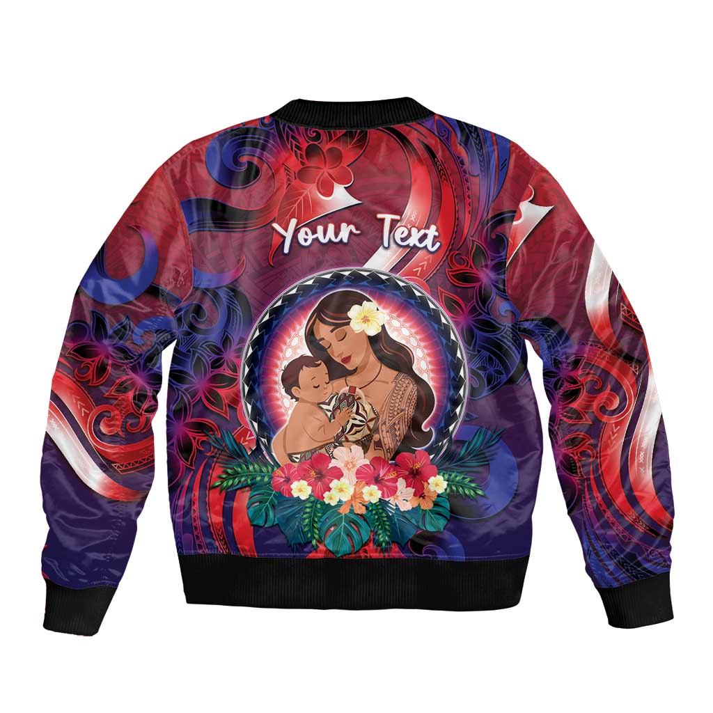 Personalised Samoa Mother's Day Bomber Jacket I Love You Mom