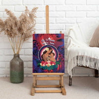 Samoa Mother's Day Canvas Wall Art I Love You Mom