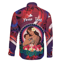 Personalised Samoa Mother's Day Family Matching Summer Maxi Dress and Hawaiian Shirt I Love You Mom