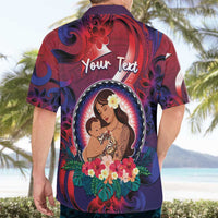 Personalised Samoa Mother's Day Hawaiian Shirt I Love You Mom
