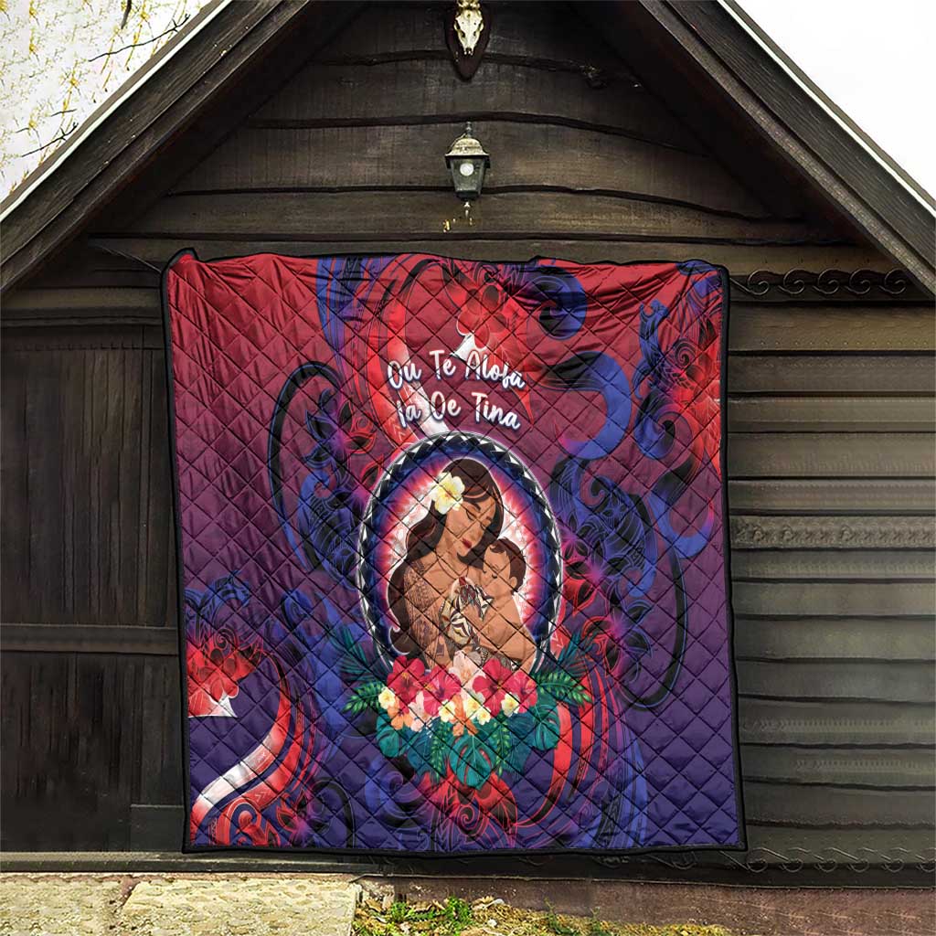 Samoa Mother's Day Quilt I Love You Mom