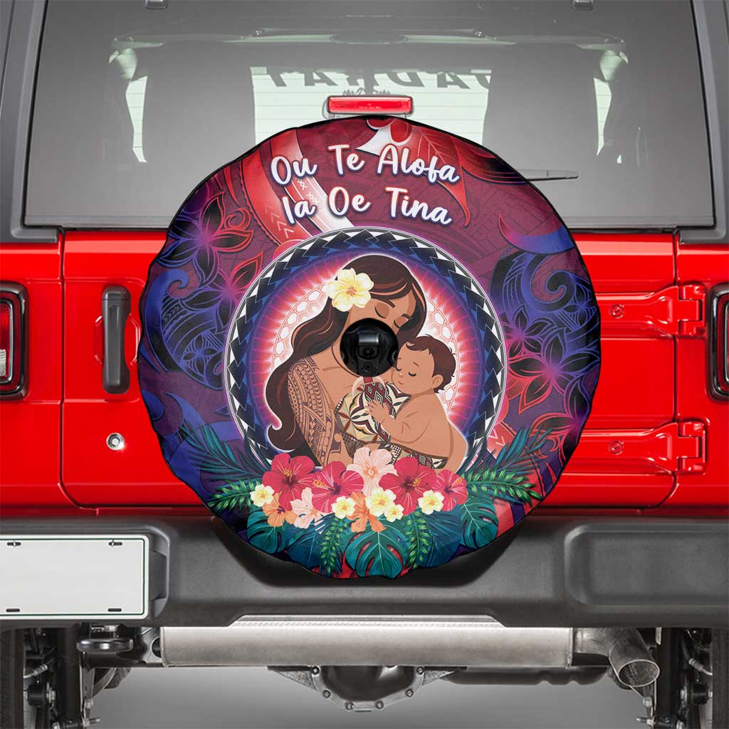 Samoa Mother's Day Spare Tire Cover I Love You Mom
