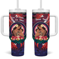 Personalised Samoa Mother's Day Tumbler With Handle I Love You Mom
