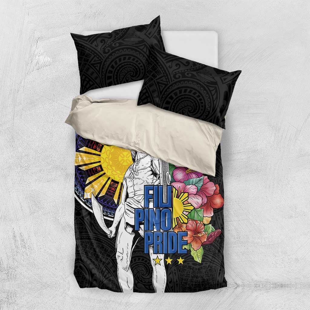 Filipinos Lapu-Lapu Hero Philippines Bedding Set Hibiscus Flowers Style