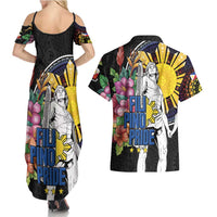 Filipinos Lapu-Lapu Hero Philippines Couples Matching Summer Maxi Dress and Hawaiian Shirt Hibiscus Flowers Style