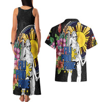 Filipinos Lapu-Lapu Hero Philippines Couples Matching Tank Maxi Dress and Hawaiian Shirt Hibiscus Flowers Style