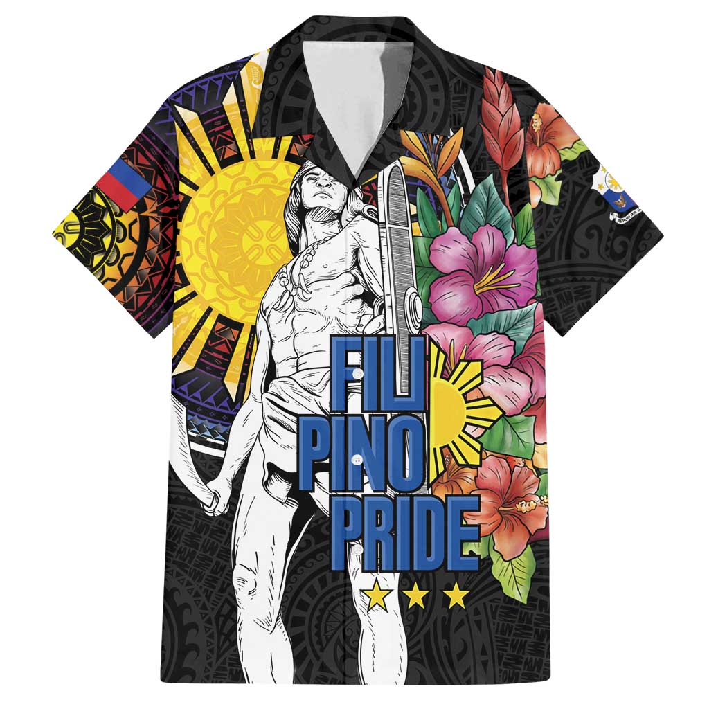 Filipinos Lapu-Lapu Hero Philippines Family Matching Tank Maxi Dress and Hawaiian Shirt Hibiscus Flowers Style