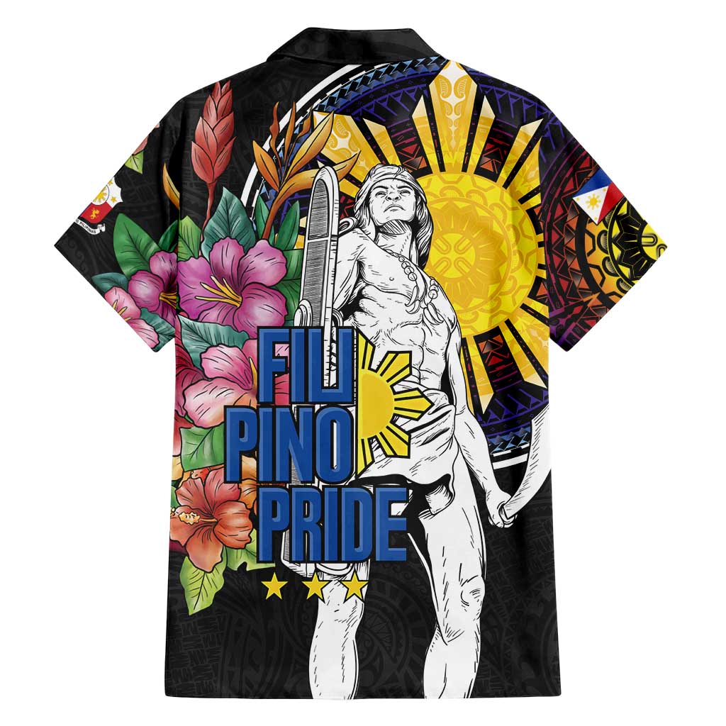 Filipinos Lapu-Lapu Hero Philippines Family Matching Tank Maxi Dress and Hawaiian Shirt Hibiscus Flowers Style