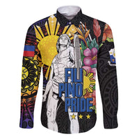 Filipinos Lapu-Lapu Hero Philippines Family Matching Tank Maxi Dress and Hawaiian Shirt Hibiscus Flowers Style