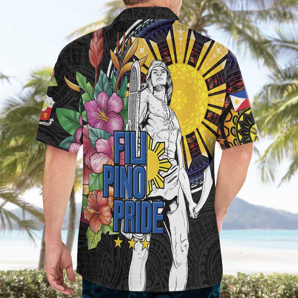 Filipinos Lapu-Lapu Hero Philippines Hawaiian Shirt Hibiscus Flowers Style