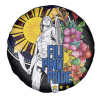 Filipinos Lapu-Lapu Hero Philippines Spare Tire Cover Hibiscus Flowers Style