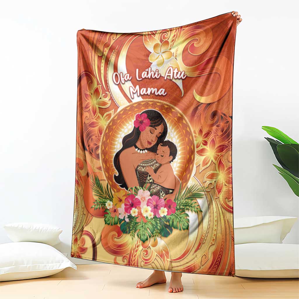 Tonga Mother's Day Blanket I Love You Mom