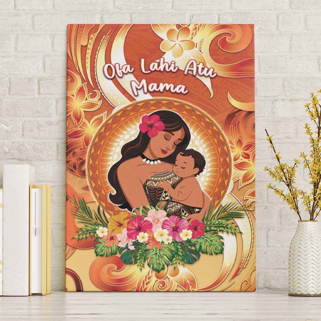 Tonga Mother's Day Canvas Wall Art I Love You Mom