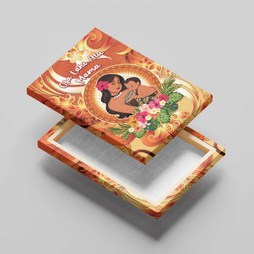 Tonga Mother's Day Canvas Wall Art I Love You Mom