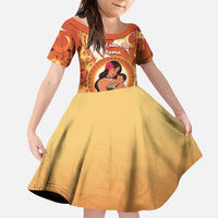 Personalised Tonga Mother's Day Family Matching Off Shoulder Maxi Dress and Hawaiian Shirt I Love You Mom