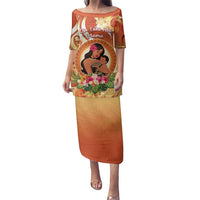 Personalised Tonga Mother's Day Family Matching Puletasi and Hawaiian Shirt I Love You Mom