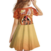 Personalised Tonga Mother's Day Family Matching Short Sleeve Bodycon Dress and Hawaiian Shirt I Love You Mom