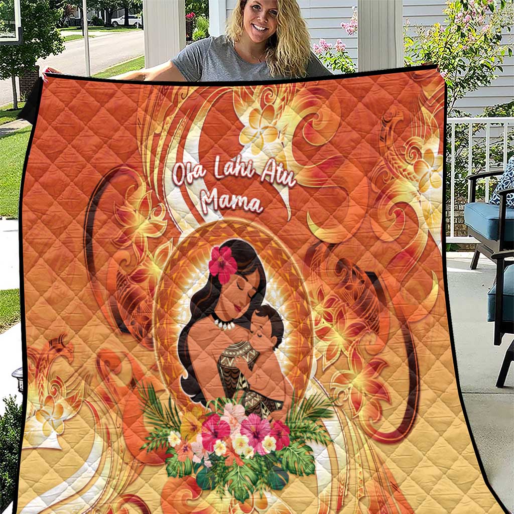 Tonga Mother's Day Quilt I Love You Mom