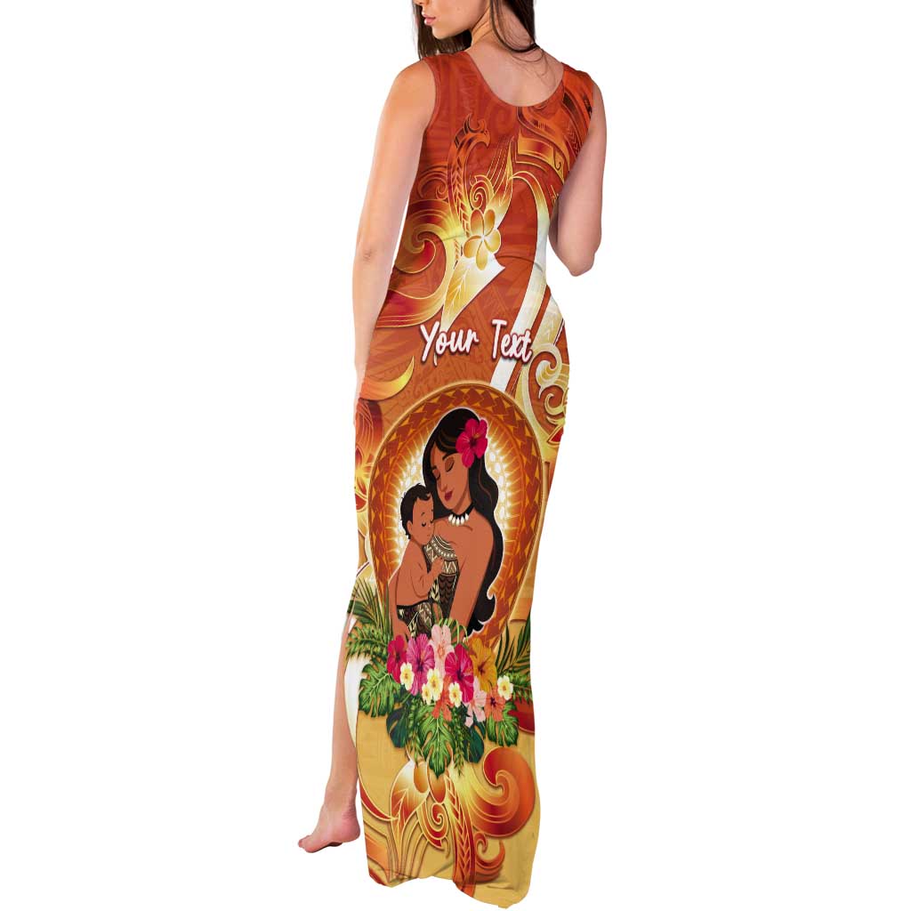 Personalised Tonga Mother's Day Tank Maxi Dress I Love You Mom