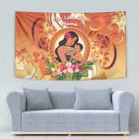 Tonga Mother's Day Tapestry I Love You Mom DT04 - Polynesian Pride