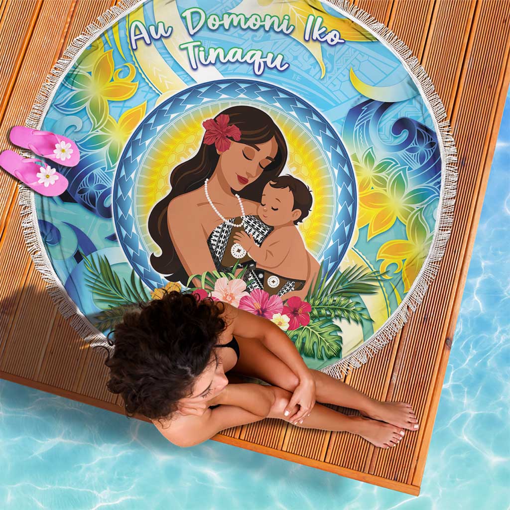 Fiji Mother's Day Beach Blanket I Love You Mom DT04 - Polynesian Pride