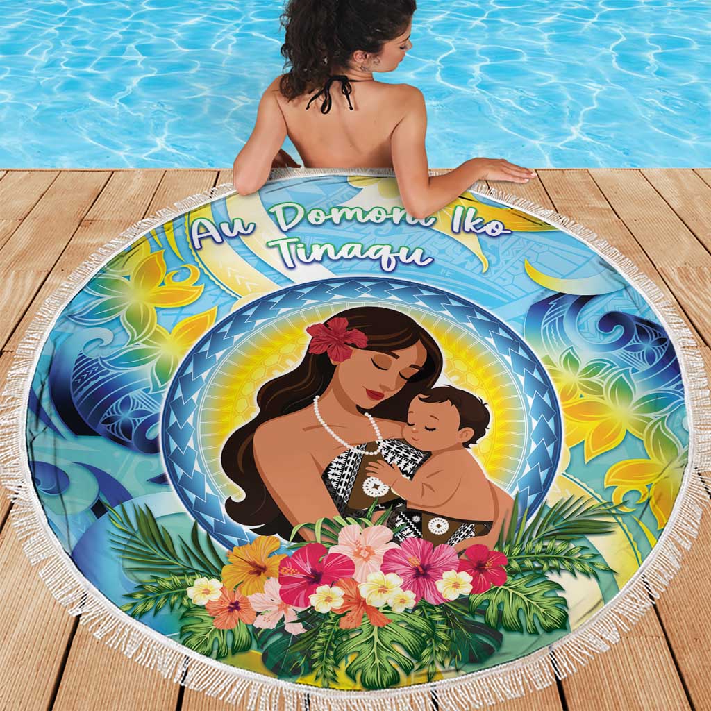 Fiji Mother's Day Beach Blanket I Love You Mom DT04 - Polynesian Pride
