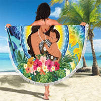 Fiji Mother's Day Beach Blanket I Love You Mom DT04 - Polynesian Pride