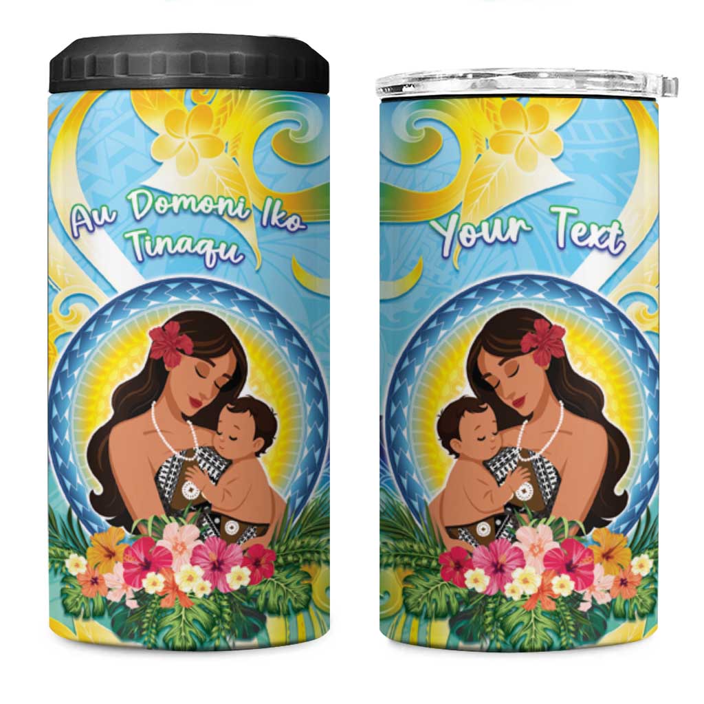 Personalised Fiji Mother's Day 4 in 1 Can Cooler Tumbler I Love You Mom