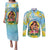 Personalised Fiji Mother's Day Couples Matching Puletasi and Long Sleeve Button Shirt I Love You Mom
