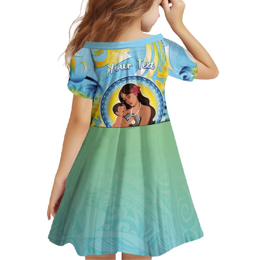 Personalised Fiji Mother's Day Family Matching Mermaid Dress and Hawaiian Shirt I Love You Mom