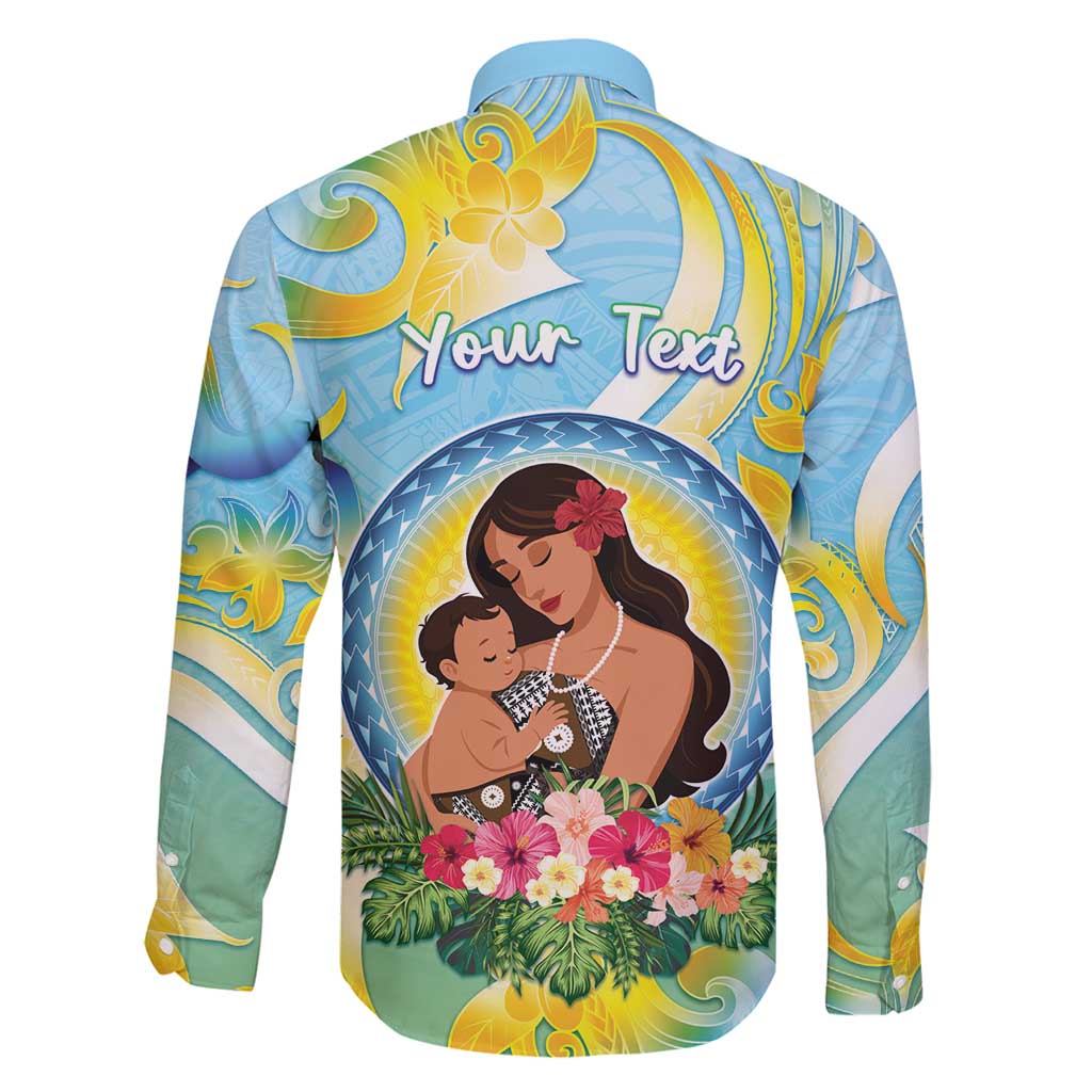 Personalised Fiji Mother's Day Family Matching Puletasi and Hawaiian Shirt I Love You Mom