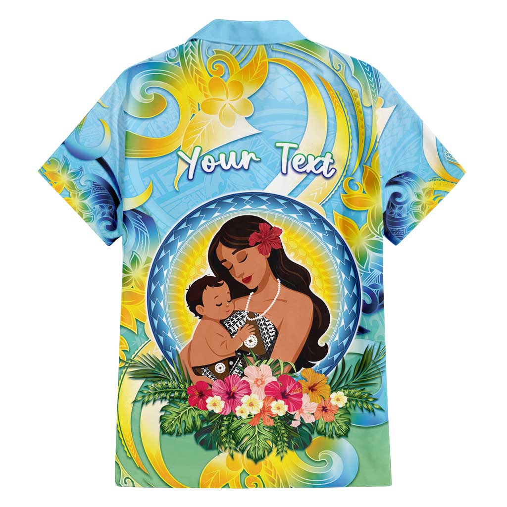 Personalised Fiji Mother's Day Family Matching Summer Maxi Dress and Hawaiian Shirt I Love You Mom