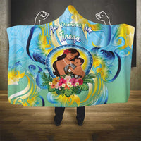Fiji Mother's Day Hooded Blanket I Love You Mom DT04 - Polynesian Pride